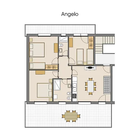 Quadrilocale E Mansarde Bafile241 - Adria - Family *